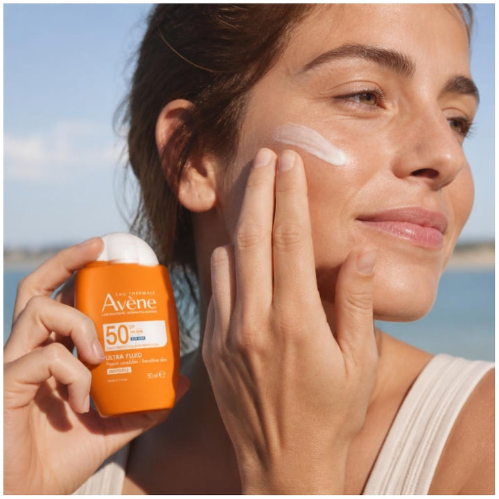 Avène Ultra-Fluid واقٍ شمسي SPF50 ضد UVA/UVB والضوء الأزرق 50ml