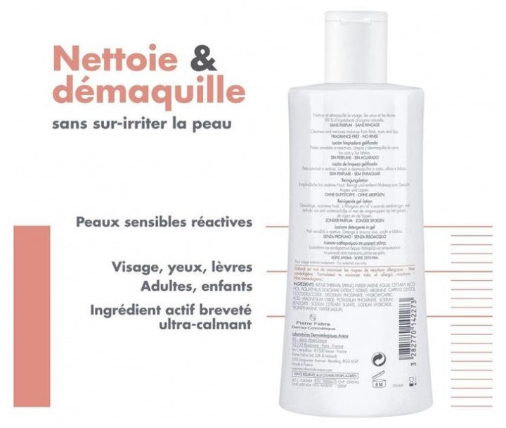 Avène Tolérance Loción limpiadora en gel para piel sensible 400ml