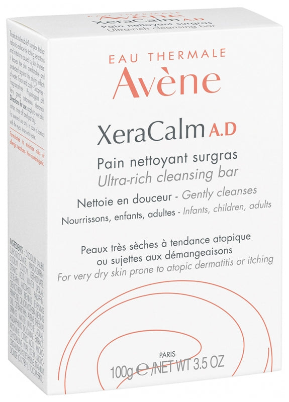 Avène Xeracalm A.D Cleansing Oil-Free Soap-Free Bar 100g (3.53 oz)