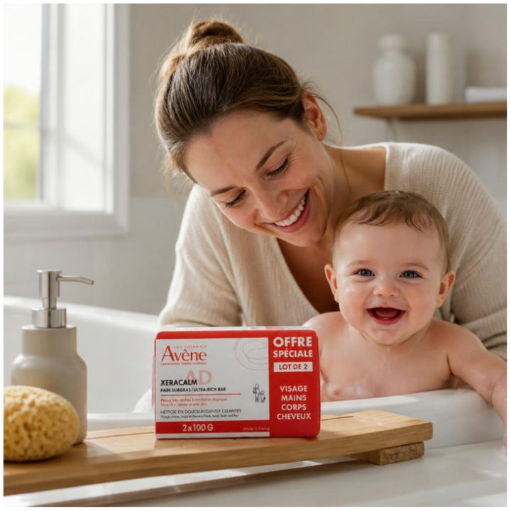 Avène Xeracalm A.D Pain nettoyant surgras 100g x2