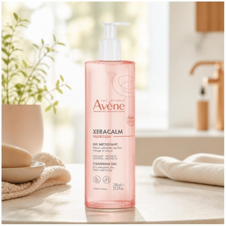 Avène Xeracalm Nutrition Cleansing Gel 750ml (25.36fl oz)