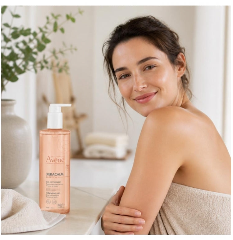 Avène Xeracalm Nutrition جل تنظيف سائل مغذٍ للبشرة الحساسة والجافة 500ml