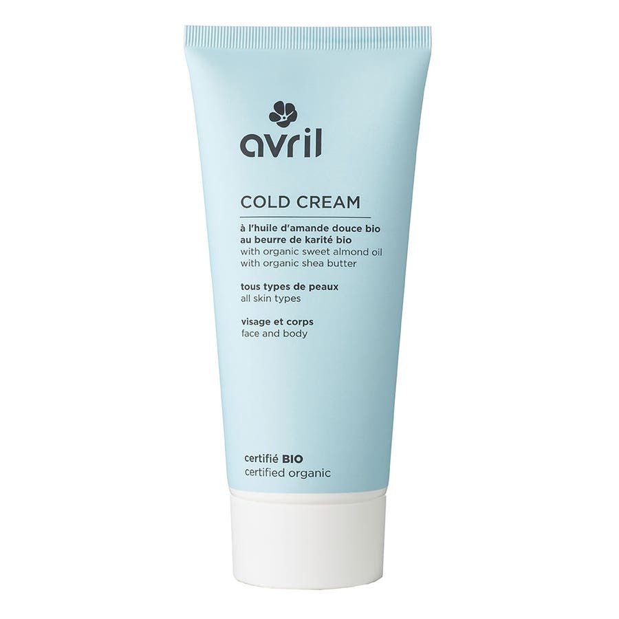 Avril Cold Cream with Sweet Almond Oil and Organic Karite Butter Face and Body 200ml (6.76fl oz) - FrenchBeautyHub