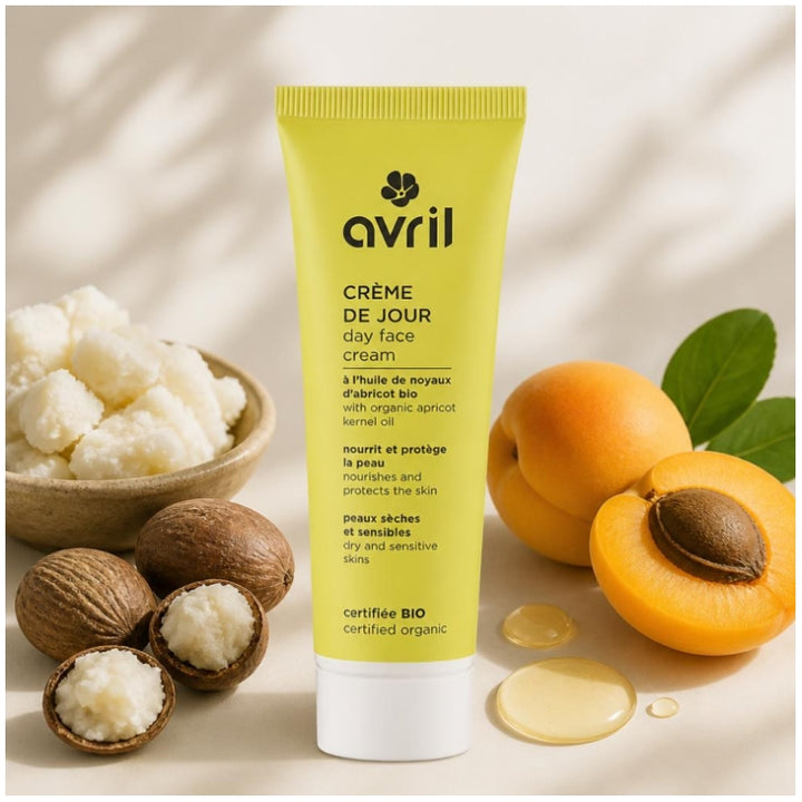 Avril Organic apricot kernel oil day cream dry and sensitive skin 50ml (1.69fl oz)