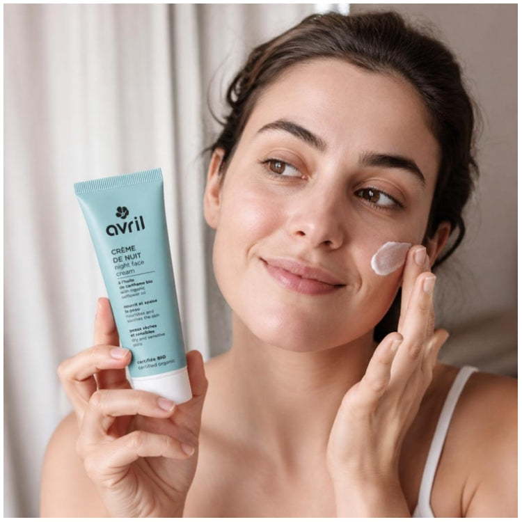 Avril كريم ليلي للوجه بالعصفر العضوي 50ml