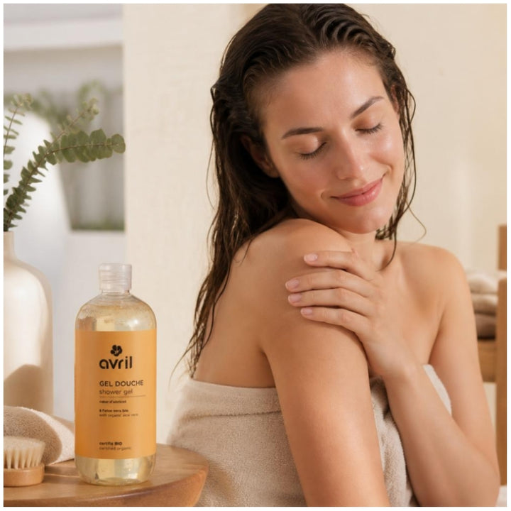 Avril Organic apricot shower gel 500ml (16.90fl oz)