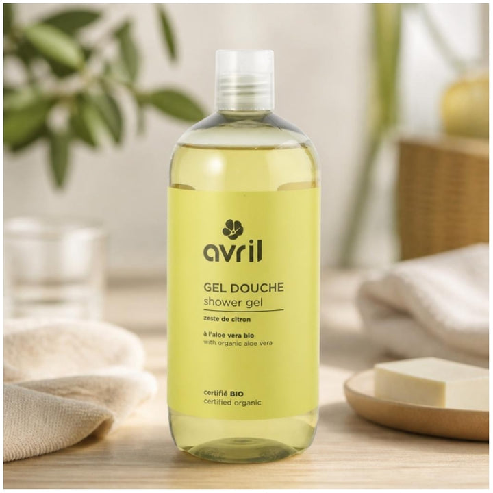 Avril Gel douche bio au zeste de citron 500ml