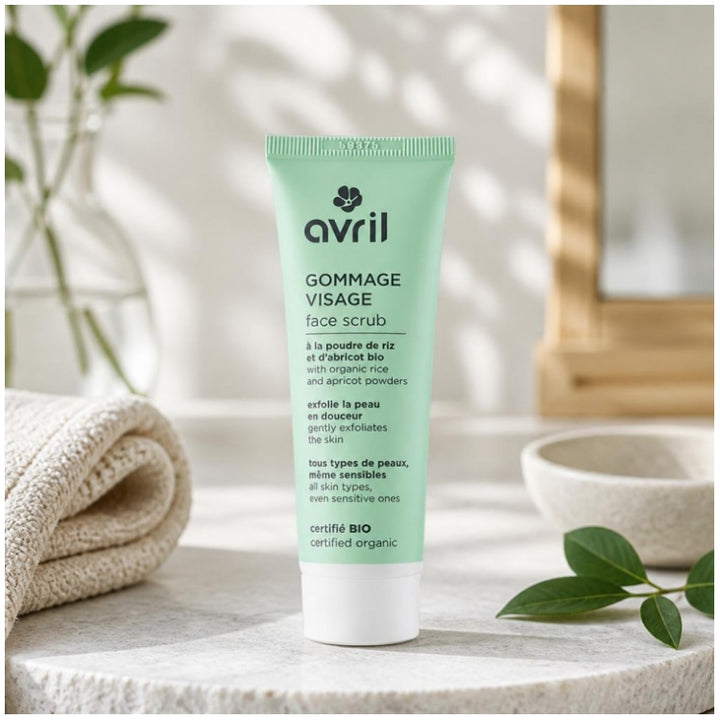 Avril Organic Rice and Apricot Powder Facial Scrub 50ml (1.69fl oz)