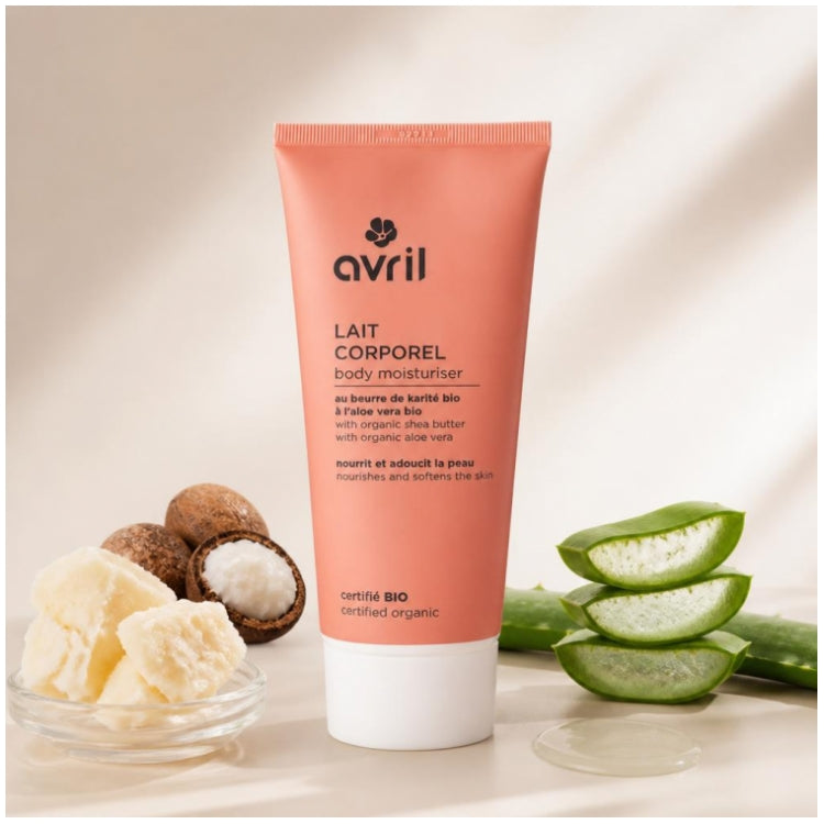 Avril Lait corps au beurre de karité et à l’aloe vera bio 200ml