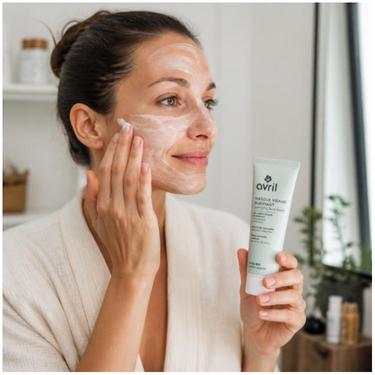 Avril Purifying mask with organic red and white clays Normal to combination skin 50ml (1.69fl oz)