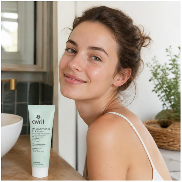 Avril Purifying mask with organic red and white clays Normal to combination skin 50ml (1.69fl oz)