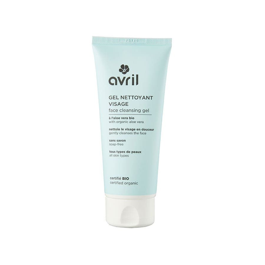 Avril Organic Aloe Vera Gentle Facial Cleansing Gel 100ml (3.38fl oz) - FrenchBeautyHub