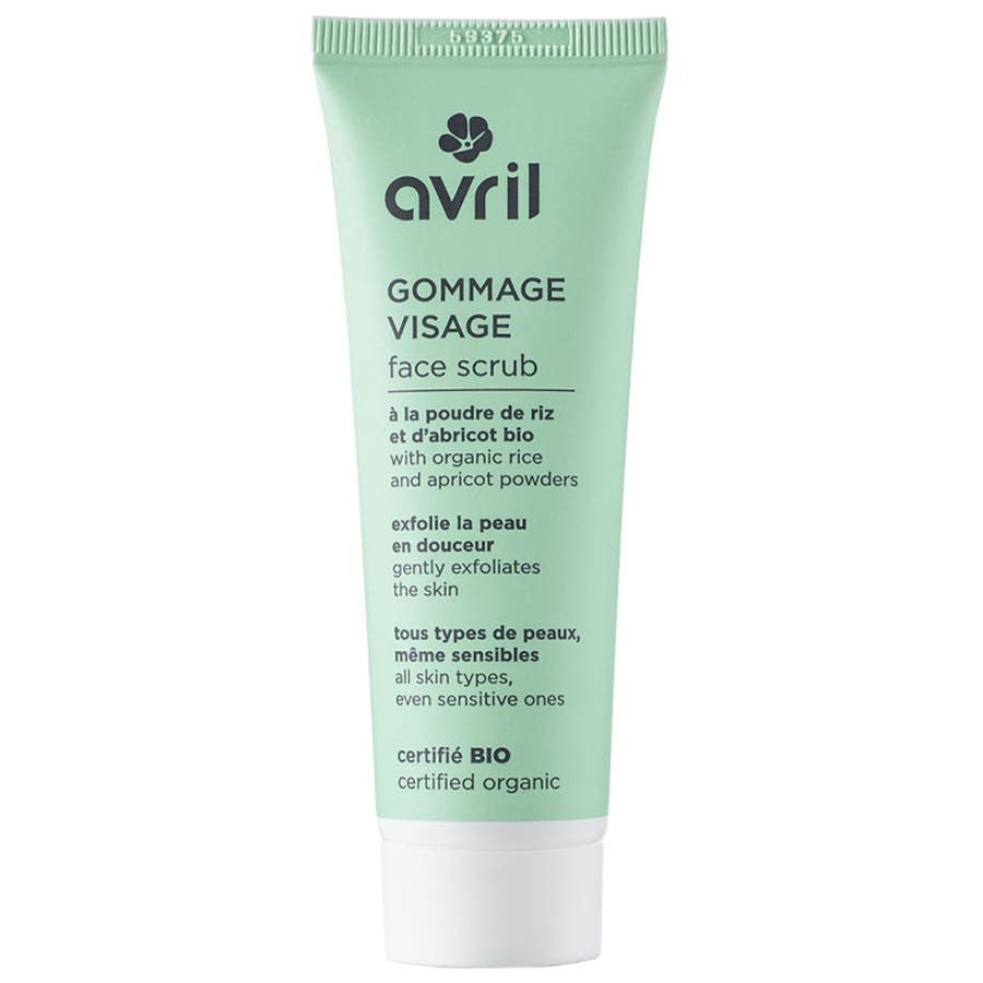 Avril Organic Rice and Apricot Powder Facial Scrub 50ml (1.69fl oz) - FrenchBeautyHub