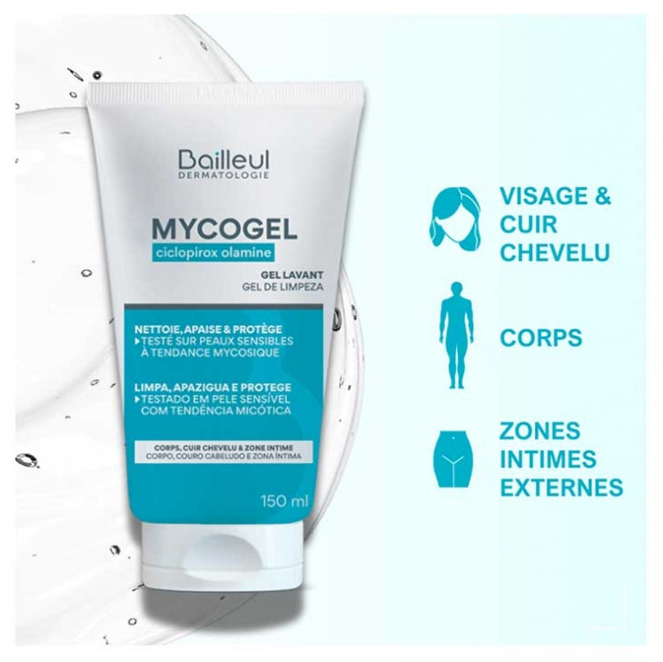 Biorga Mycogel Foaming Cleansing Gel Sensitive Skin 150ml (5.07fl oz)