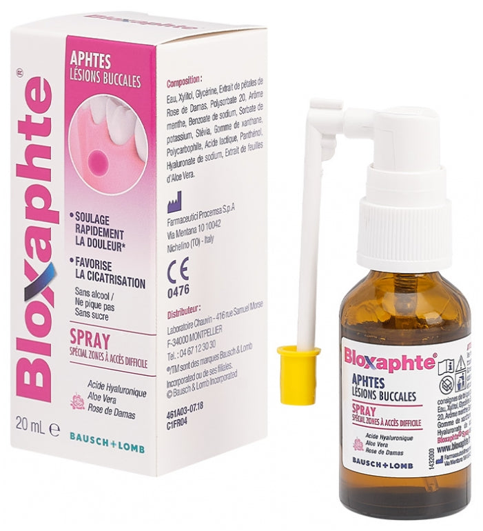 Bausch&Lomb Bloxaphte Adulto Spray Sem Álcool para Aftas 15ml