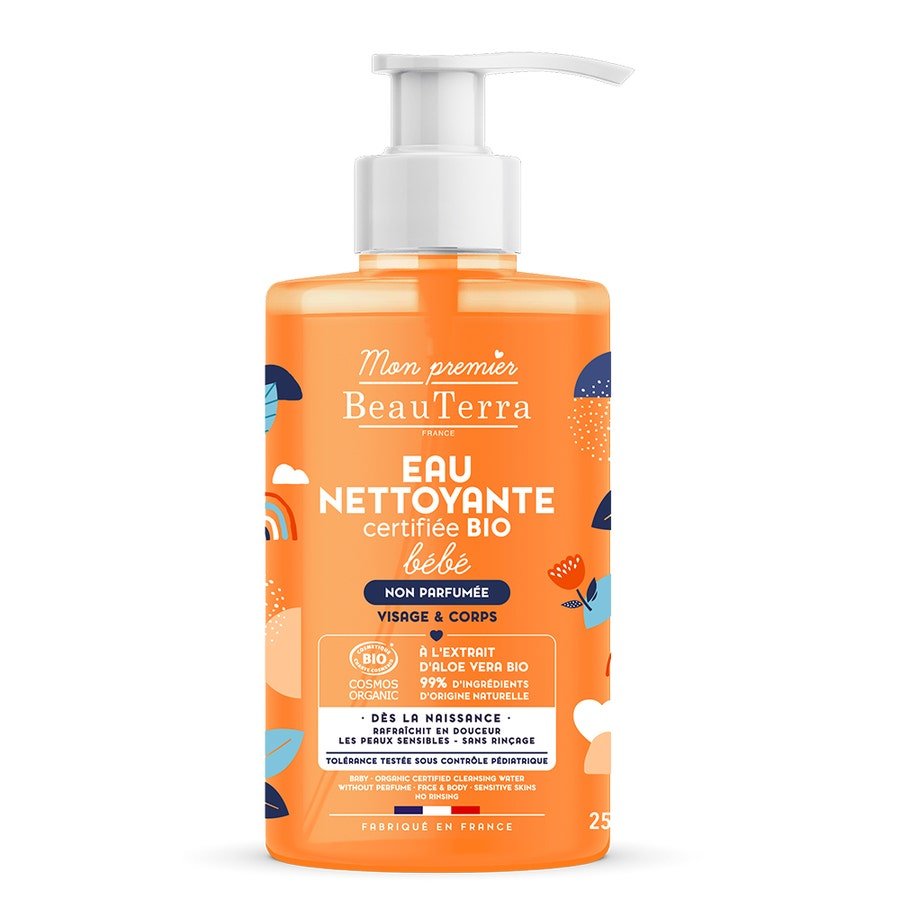 Beauterra Bioes Baby Cleansing Water Sensitive Skin Hair & Body 250ml (8.45fl oz) - FrenchBeautyHub