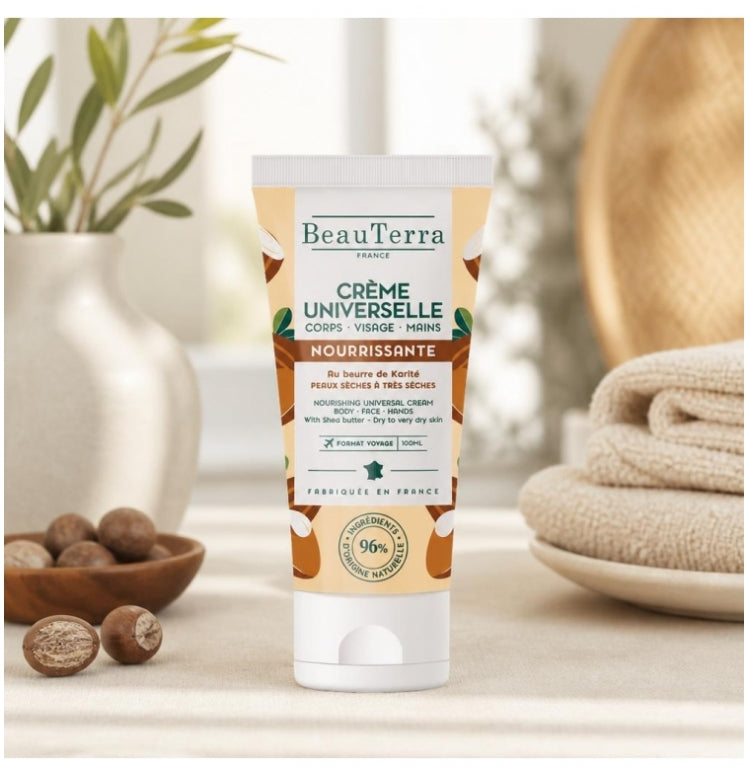 Beauterra Nourishing Universal Cream Shea Butter 100ml (3.38fl oz)