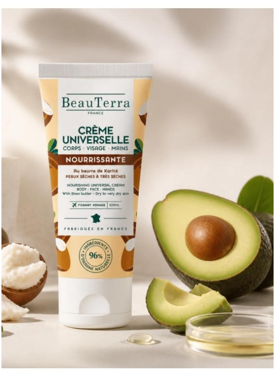 Beauterra Nourishing Universal Cream Shea Butter 100ml (3.38fl oz)