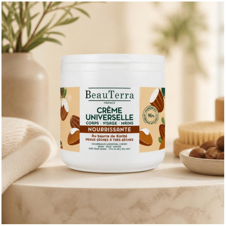 Beauterra Voedende universele crème met karitéboter 400ml