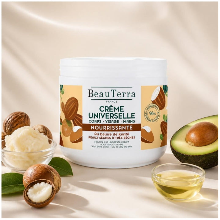 Beauterra Voedende universele crème met karitéboter 400ml