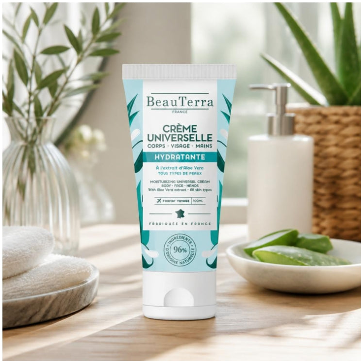 Beauterra Universal Cream Hydrating Aloe Vera 100ml (3.38fl oz)