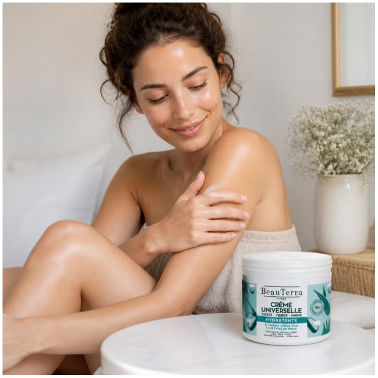 Beauterra Universal Crème Hydratante à l’Aloe Vera 400ml