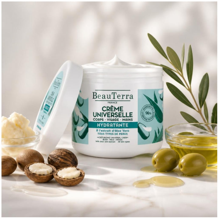 Beauterra Universal Crème Hydratante à l’Aloe Vera 400ml