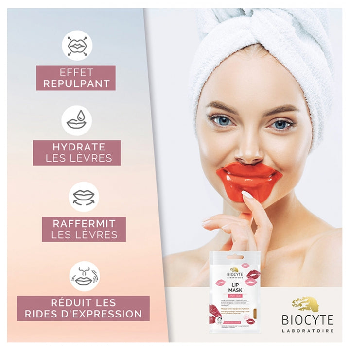 Biocyte Anti-Ageing Mascarilla labial con ácido hialurónico y extracto de regaliz, 4g