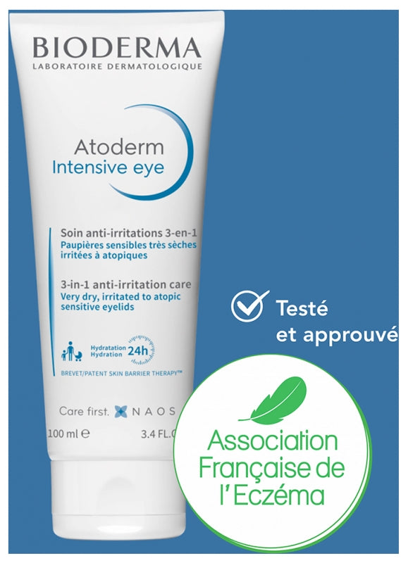 Bioderma Atoderm Intensive Eye 3-In-1 Anti-Irritation Care 100ml (3.38floz)