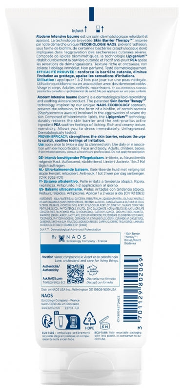 Bioderma Atoderm Baume Ultra-Apaisant Visage et Corps Peaux Très Sèches à tendance Atopique 200ml