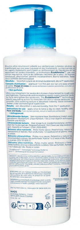 Bioderma Atoderm PP Baume ultra-nourrissant pour peau très sèche 500ml