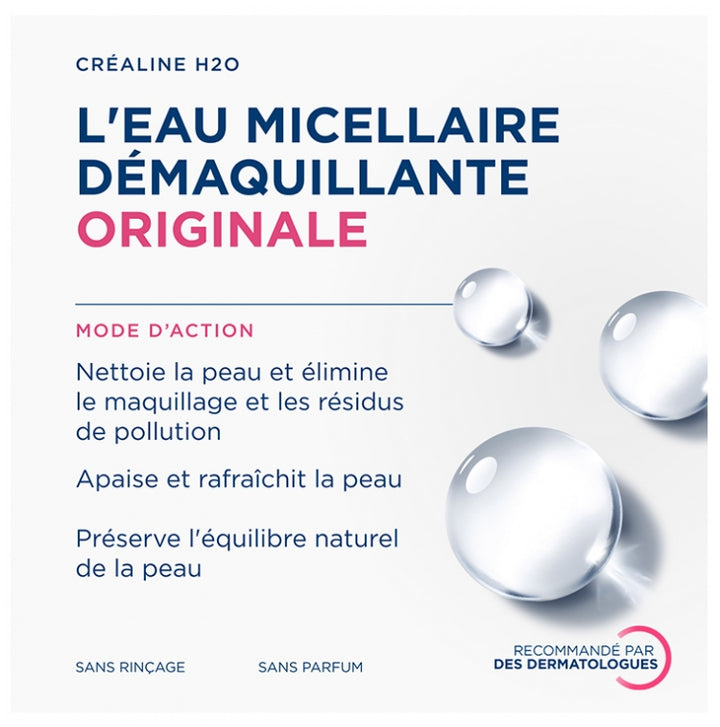 Bioderma Crealine Agua micelar limpiadora para piel sensible 850 ml