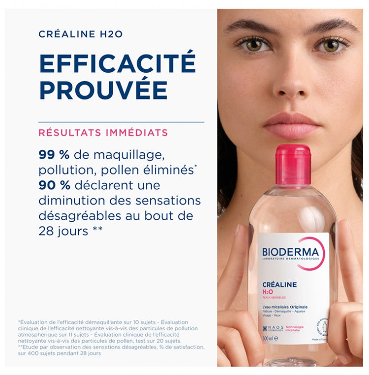 Bioderma Crealine Agua micelar limpiadora para piel sensible 850 ml