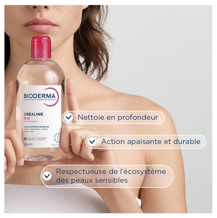 Bioderma Sensibio H2O Micellar Solution Makeup Remover Fragrance Free 500ml (16.90 fl oz)