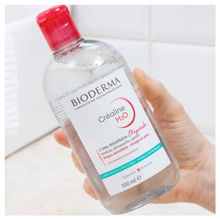 Bioderma Sensibio H2O Micellar Solution Makeup Remover Fragrance-Free 500ml x2 (16.90 fl oz x2)