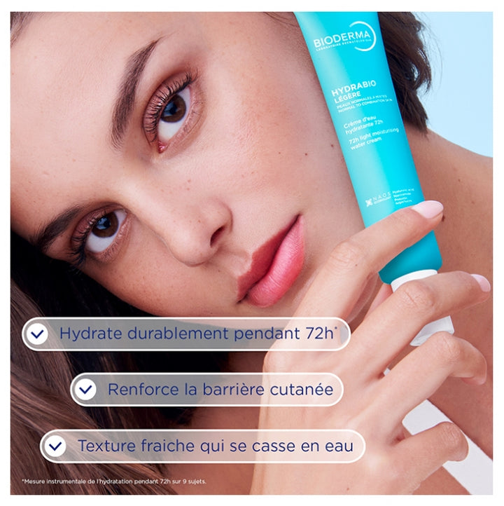 Bioderma Hydrabio Soin Hydratant Texture Légère Peaux Sensibles Normales à Mixtes 40ml (1.35fl oz)
