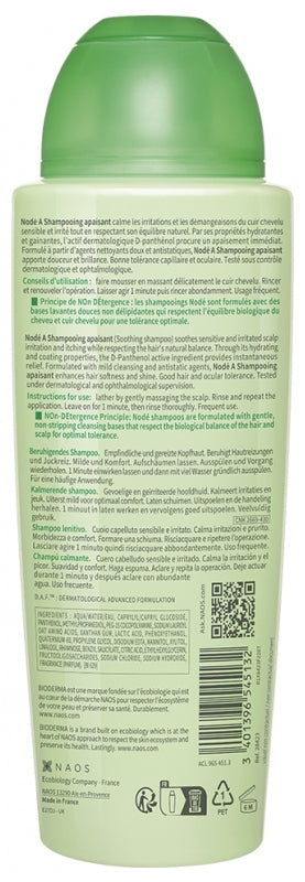 Bioderma Nodé A Soothing Shampoo for Irritated Scalps 400ml (13.53floz)