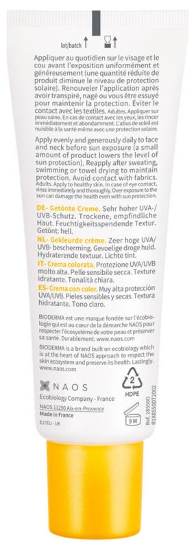 Bioderma Photoderm Feuchtigkeitsspendende Sonnencreme mit leichter Tönung SPF50+ 40ml