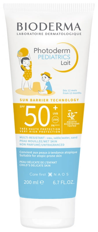 Bioderma Photoderm Pediatrics Milk SPF50+ for Children with Atopic Tendency