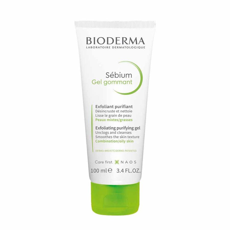 Bioderma Sébium Gel Gommant Exfoliating Purifying Gel 100ml (3.38fl oz) - FrenchBeautyHub