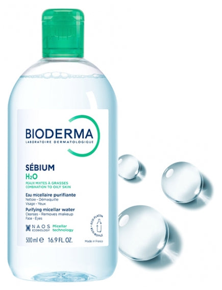Bioderma Sebium Agua micelar purificante H2O para piel mixta/grasa 500ml