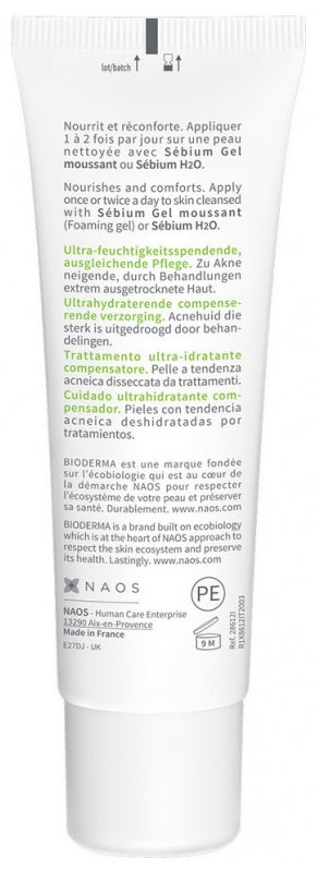 Bioderma Sébium Hydra Trattamento compensatore ultra-idratante 40ml