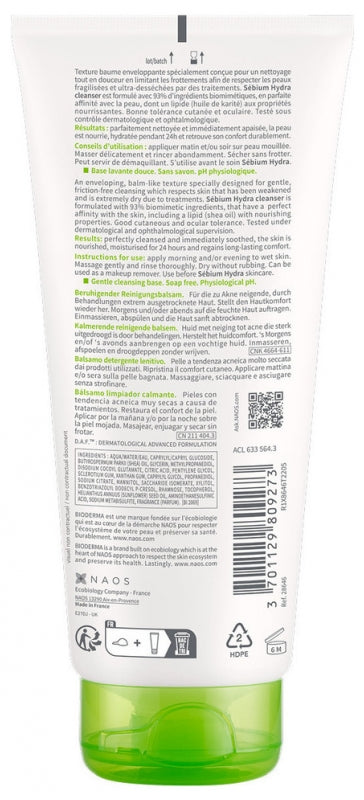 Bioderma Sebium Soothing cleansing balm 200ml (6.76fl oz)
