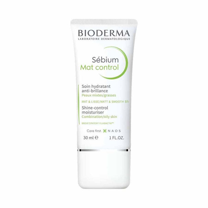 Bioderma Sébium Mat Control Moisturizing Mattifying Fluid 30ml (1.01floz) - FrenchBeautyHub