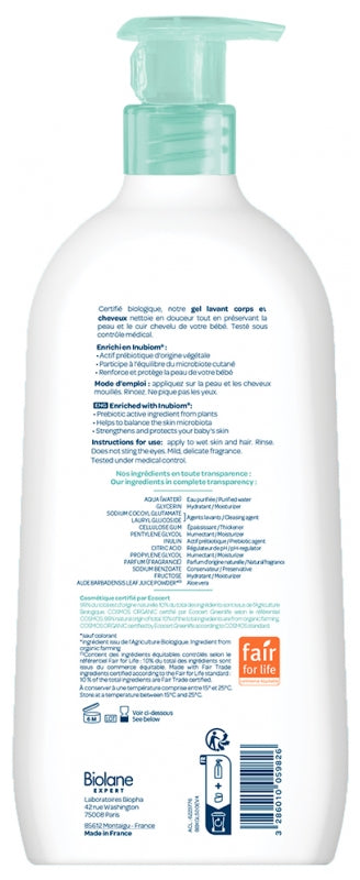 Biolane Expert Washing Gel Body & Hair 500ml (16.91fl oz)