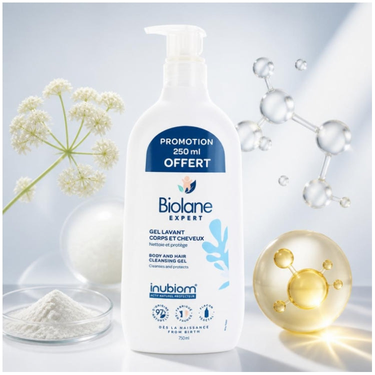 Biolane Expert Gel de Limpeza Corpo e Cabelo 750ml