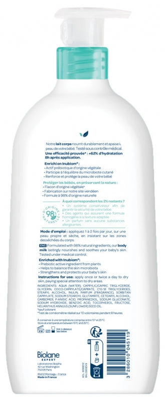 Biolane Expert Baby Body Milk Peaux Sensibles 300ml (10.14fl oz)