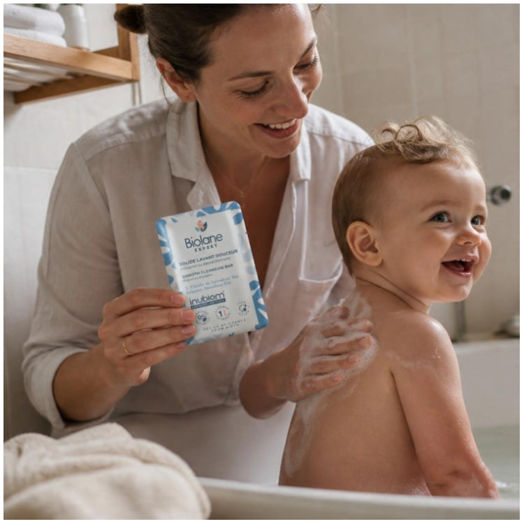 Biolane Expert Nettoyant solide doux sans savon à l’huile de caméline bio 75g