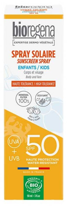 Bioregena Organic Kids Spray solaire Spf50 90ml