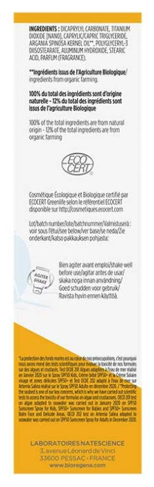 Bioregena Organic Kids Spray solaire Spf50 90ml